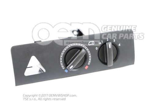 Control panel satin black 7H0919158N 9B9