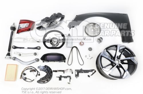 Alloy wheel aluminium shiny/black 10A601025H FZZ