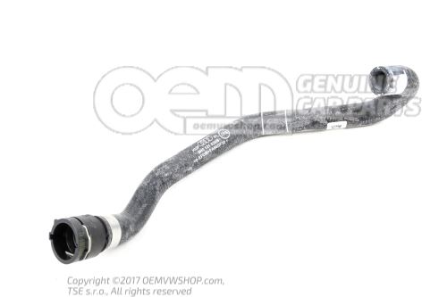 Coolant hose with quick release coupling